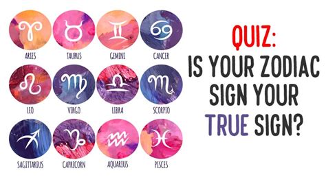 your true zodiac sign quiz.